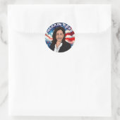 Stem op Kamala Harris 2024 Ronde Sticker (Tas)