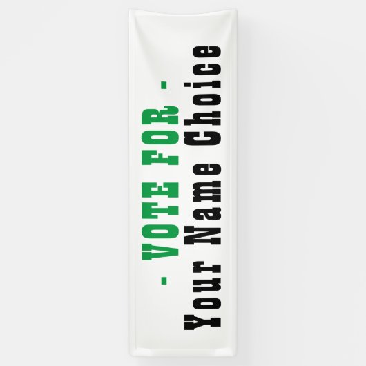 Stem op kandidatenbanner spandoek (Verticaal)