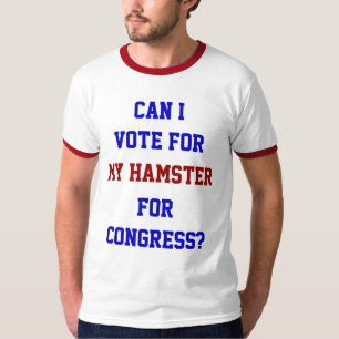 Stem Op Mijn Hamster Congres Grappig Politiek T-shirt
