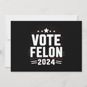 Stem op Misdadiger Trump 2024 Grappige Verkiezing Kaart