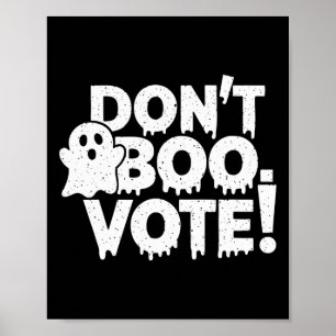 Stem op "Niet Boe Stem" Stem op Grappige Halloween Poster