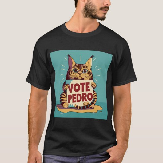 Stem op Pedro Grappig T-shirt (Voorkant)