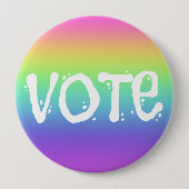 Stem op Rainbow Campaign-Button Ronde Button 4,0 Cm (Voorkant)