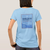 Stem op Sheldon T-shirt voor dames (Achterkant)