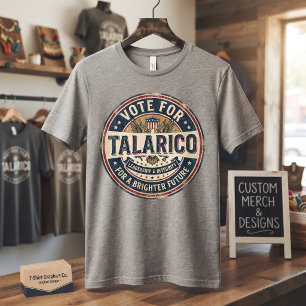 Stem op Talarico Democratische verkiezing T-shirt