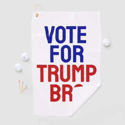 Stem op Trump Bro - Verkiezingen 2024 Golfhanddoek (Insitu)