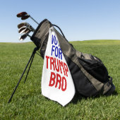 Stem op Trump Bro - Verkiezingen 2024 Golfhanddoek (Groen)