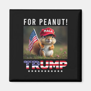 Stem op Trump voor Peanut The Squirrel Trump 2024 Magneet