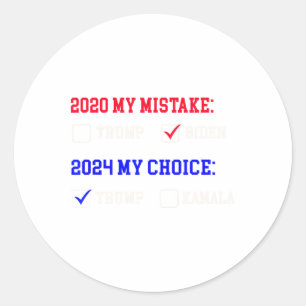 Stem op Trump, vrede voor de toekomst! Ronde Sticker