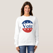 Stem Patriottisch Rood Wit en Blauw met Sterren Trui (Voorkant volledig)