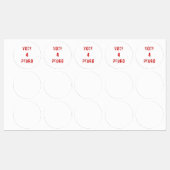 stem Pedro Napoleon grappige verkiezingstekst Labels (Vel)