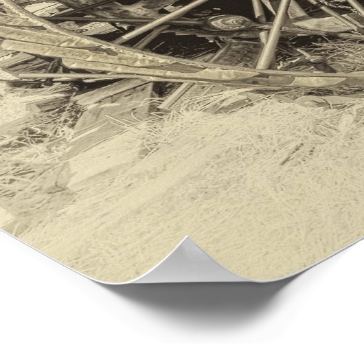 Stem Powered Boerderij Tractor Poster (Hoek)