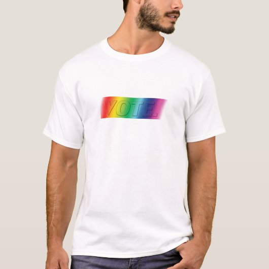 Stem - Pride Rainbow Colours T-shirt (Voorkant)