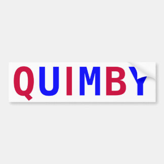 Stem Quimby voor burgemeester Bumpersticker