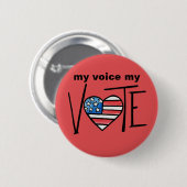 STEM RONDE BUTTON 5,7 CM (Voorkant /achterkant)
