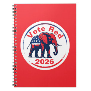 Stem rood 2026 notitieboek
