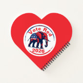 Stem Rood 2026 Notitieboek (Achterkant)