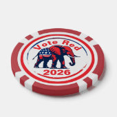 Stem Rood 2026 Poker Chips (Enkel)