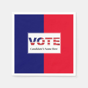 Stem Rood/Blauw Servet