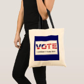 Stem Rood/Blauw Tote Bag (Voorkant (product))