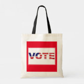 Stem Rood/Blauw Tote Bag (Achterkant)