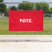 Stem rood en wit moderne typografie verkiezing spandoek (Insitu)