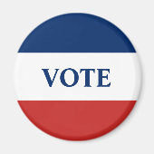 STEM Rood Wit en Blauw Strepen Magneet (Voorkant)