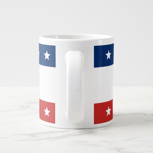 Stem Rood Wit en Blauw Strepen Sterren Extra Grote Beker (Achterkant)