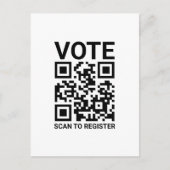 Stem Scan QR-code om aangepaste tekst te registrer Briefkaart (Voorkant)