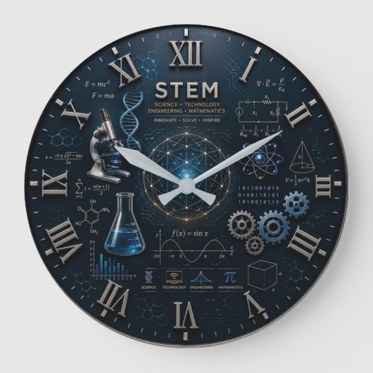 STEM Science Technology Engineering Mathematics Grote Klok (Voorkant)