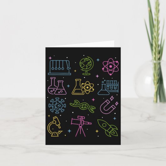 STEM Science Technology Engineering Wiskunde T Kaart (Voorkant)