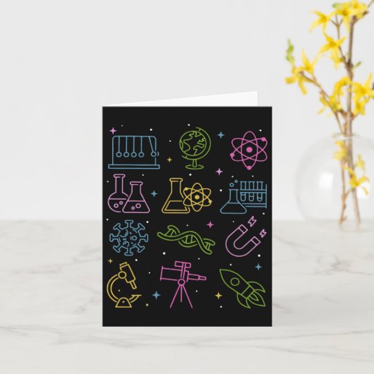 STEM Science Technology Engineering Wiskunde T Kaart (Gele Bloem)