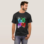 STEM Science Technology Engineering Wiskunde Teach T-shirt (Voorkant volledig)