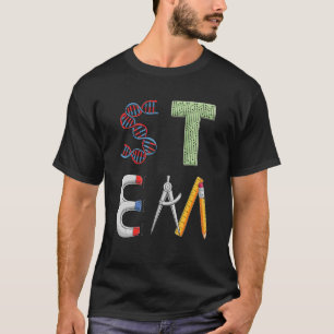 STEM Science Technology Engineering Wiskunde Teach T-shirt