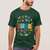 Stem Scienceechnology Engineering Matheacher Back  T-shirt (Voorkant)