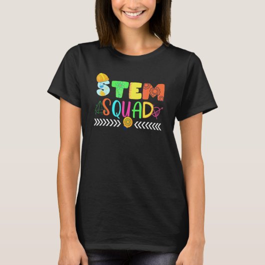 Stem Squad Science Technology Engineering Math The T-shirt (Voorkant)