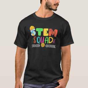 Stem Squad Science Technology Engineering Wiskunde T-shirt