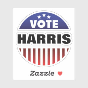 Stem Sterren en Strepen Typografie - Verkiezingen Sticker