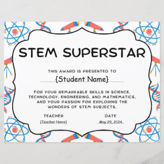 STEM Superstar Student Recognition Award