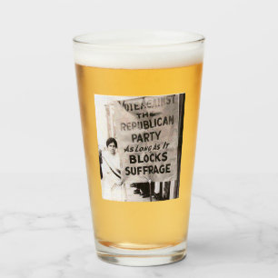 "Stem tegen de Republikeinse Partij" Suffrage Glas