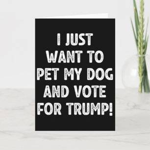 Stem Trump En Aai Mijn Hond Republikeinse Verkiezi Kaart