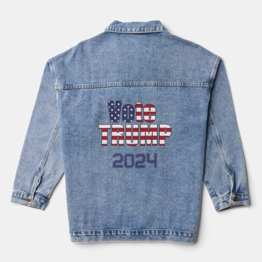 STEM TRUMP SUPPORTER DENIM JACKET (Achterkant)