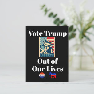 Stem Trump uit ons leven Briefkaart