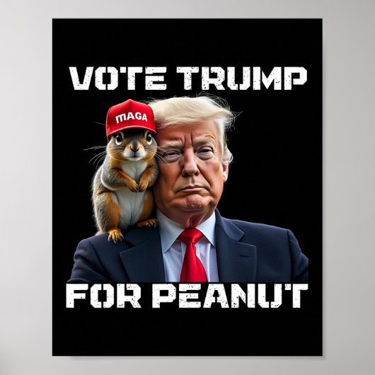 Stem Trump Voor Peanut De Eekhoorn 2 Poster (Voorkant)