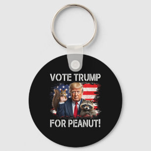 Stem Trump Voor Peanut De Eekhoorn 4 Sleutelhanger