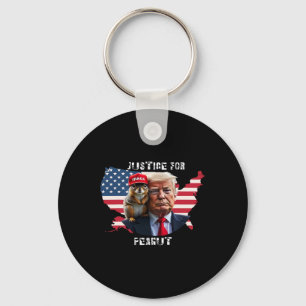 Stem Trump Voor Peanut De Eekhoorn Sleutelhanger