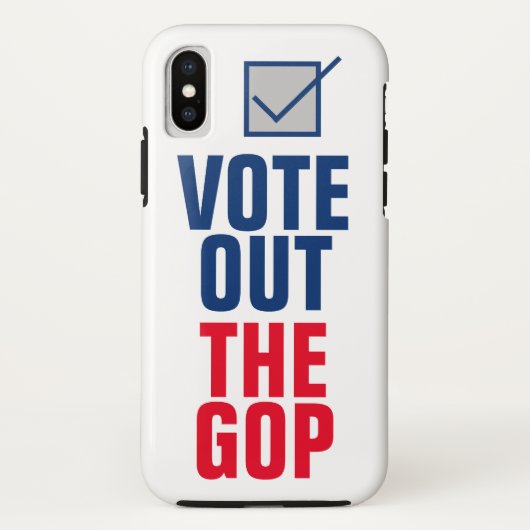 Stem uit de GOP 2024 verkiezing Stem Blauw vinkje Case-Mate iPhone Case (Achterkant)