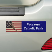 Stem uw katholieke Bumpersticker van de Faith. (Op auto)