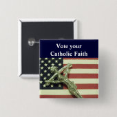Stem uw katholieke Button van de Faith. (Voorkant /achterkant)