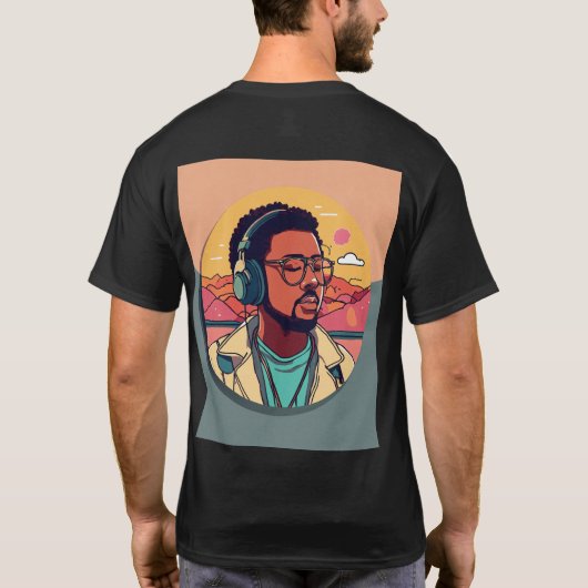 Stem van de liefde zanger Print T-shirt Design voo (Achterkant)